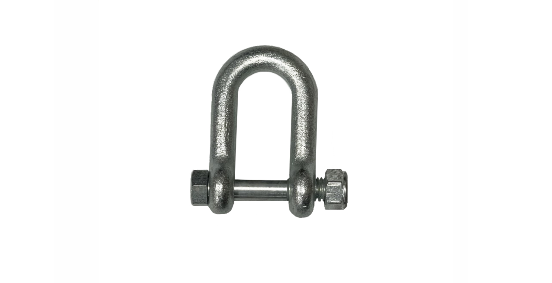 GL Jones Playgrounds - 12mm Shackle with Machined Pin & Locknut (Galv)